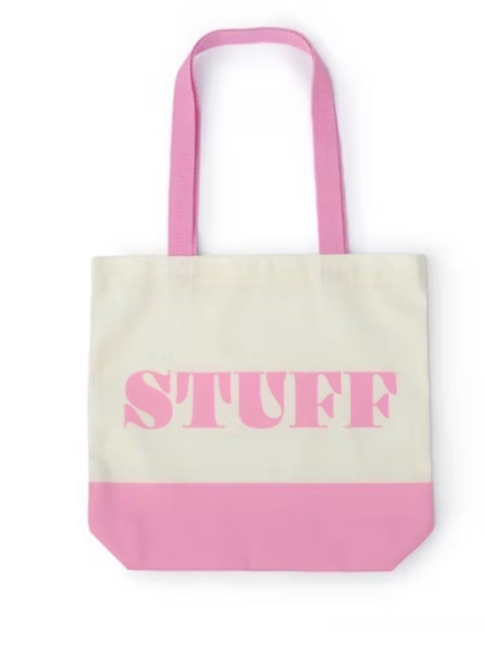 NEW!! Bullseye Playground Limited Edition “STUFF” Canvas Tote-Pink (NWT)